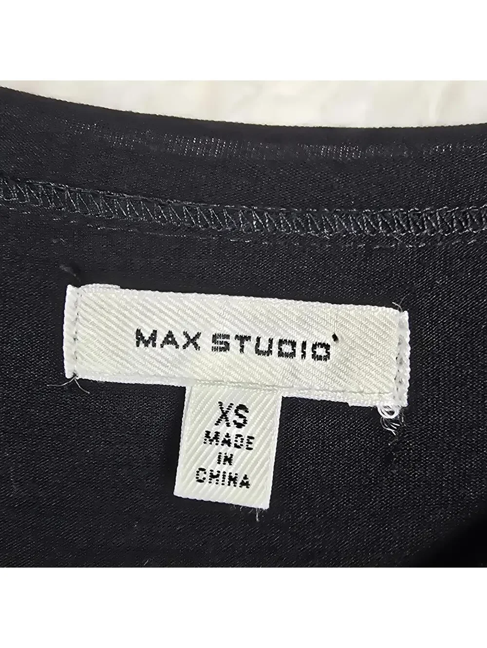 Max Studio Women’s Black 3/4 Bell Sleeve Casual Swing Dress Size XS - Picture 3 of 7
